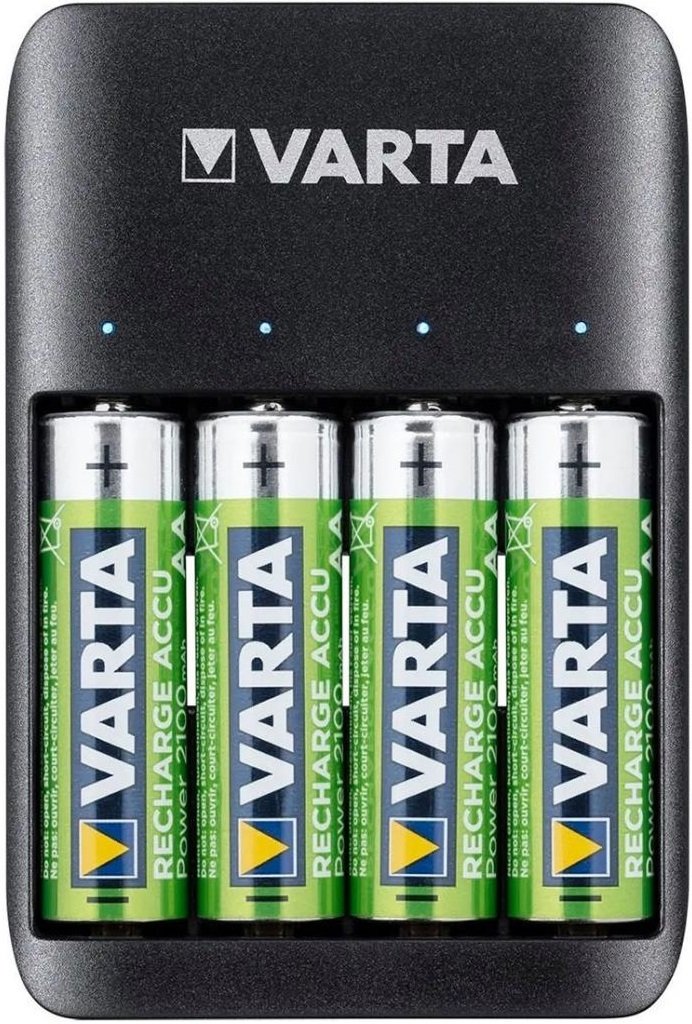 Зарядний пристрій Varta Value USB Quattro Charger + Акумулятор NI-MH AA 2100 мАг, 4 шт. (57652101451)