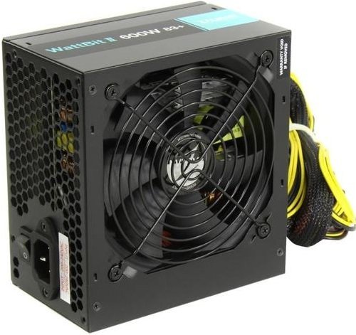 Блок питания Zalman Wattbit II 600-XEII (600W),220-230 VAC,83%,120мм,MB24,CPU(4+4),4xSATA,2xPCIe,3xMOLEX,OVP,UVP,SCP,OPP