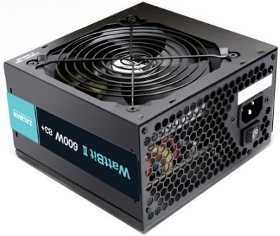 Блок питания Zalman Wattbit II 600-XEII (600W),220-230 VAC,83%,120мм,MB24,CPU(4+4),4xSATA,2xPCIe,3xMOLEX,OVP,UVP,SCP,OPP