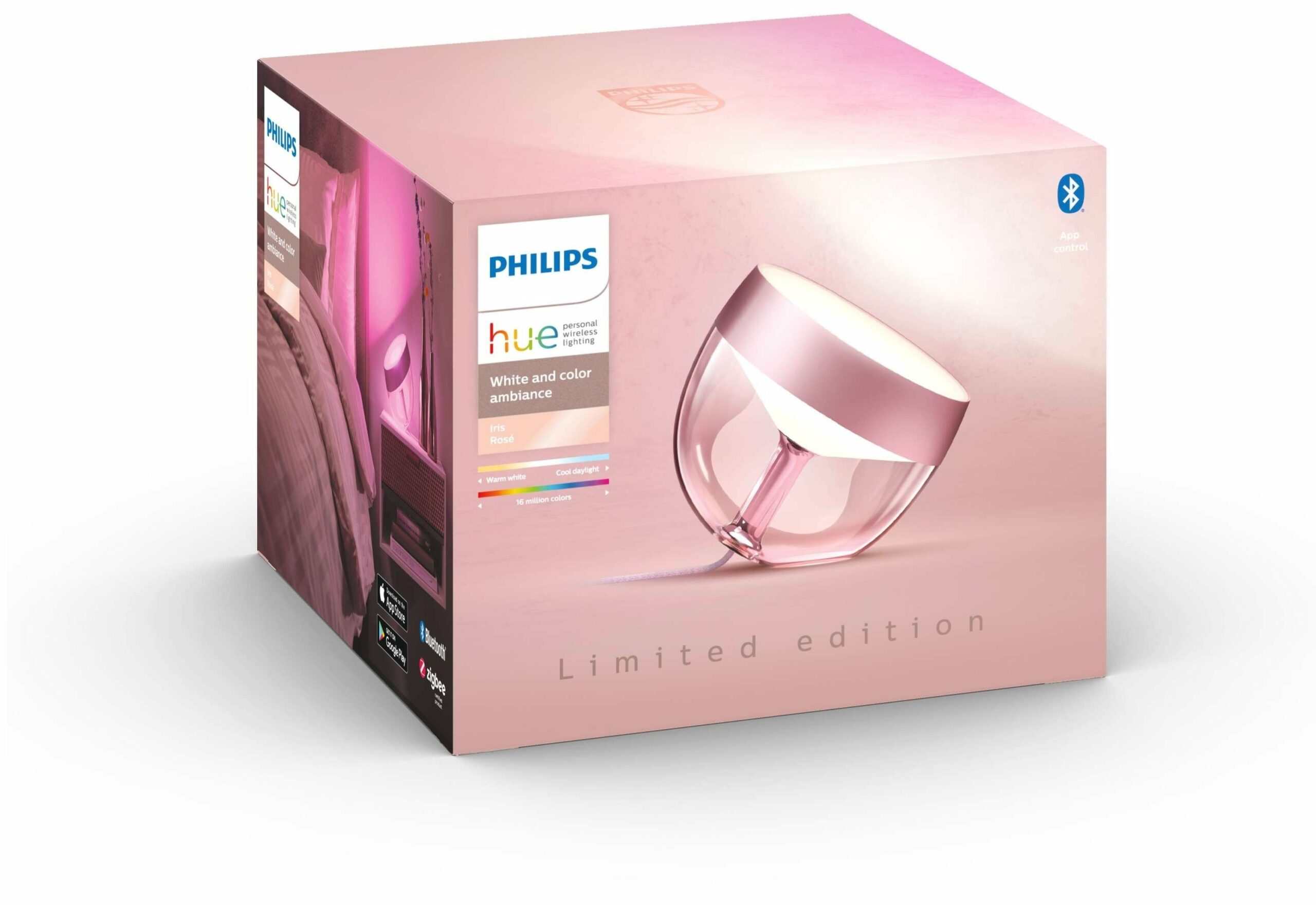 Настільний світильник Philips Hue Iris, 2000K-6500K, димований, рожевий