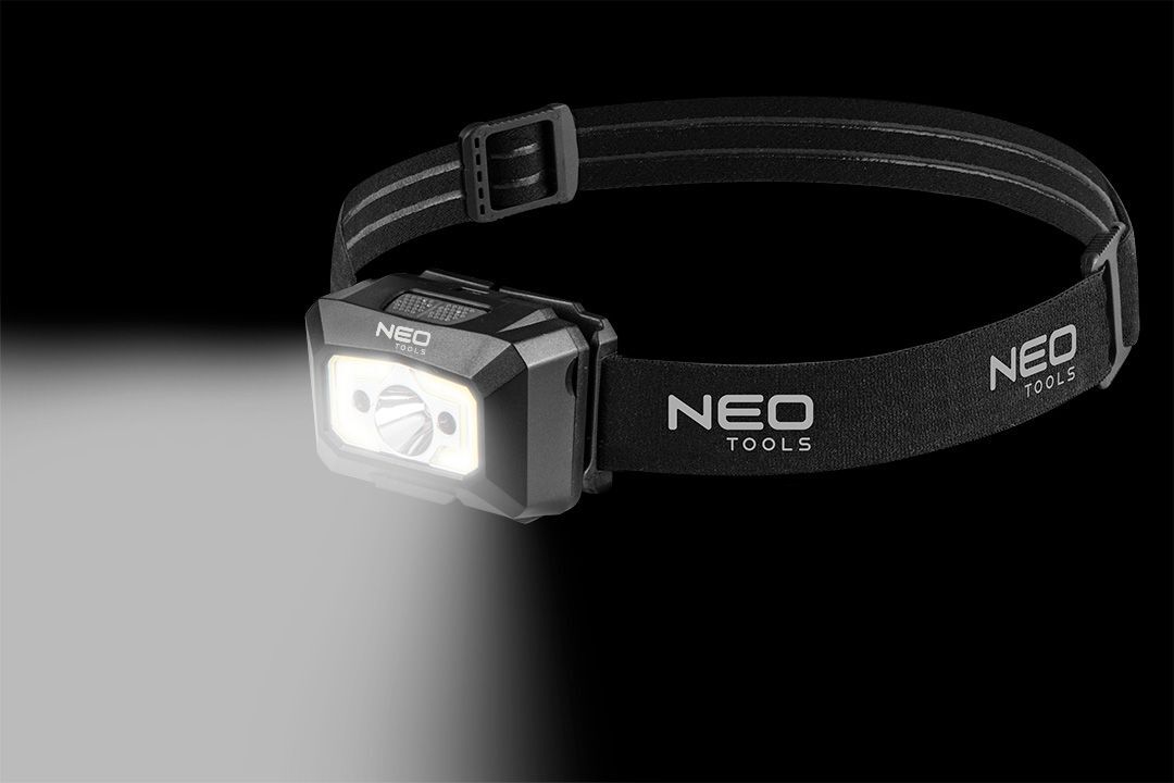 Ліхтар налобний NEO 250 люмен, 3Вт, USB (99-073)