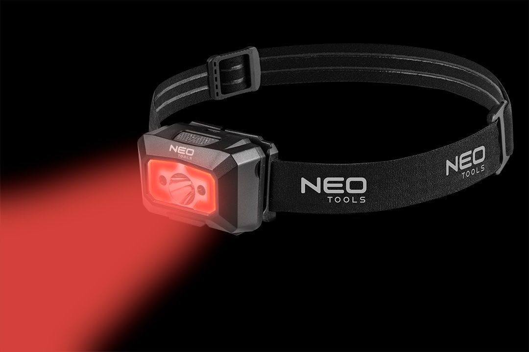 Ліхтар налобний NEO 250 люмен, 3Вт, USB (99-073)