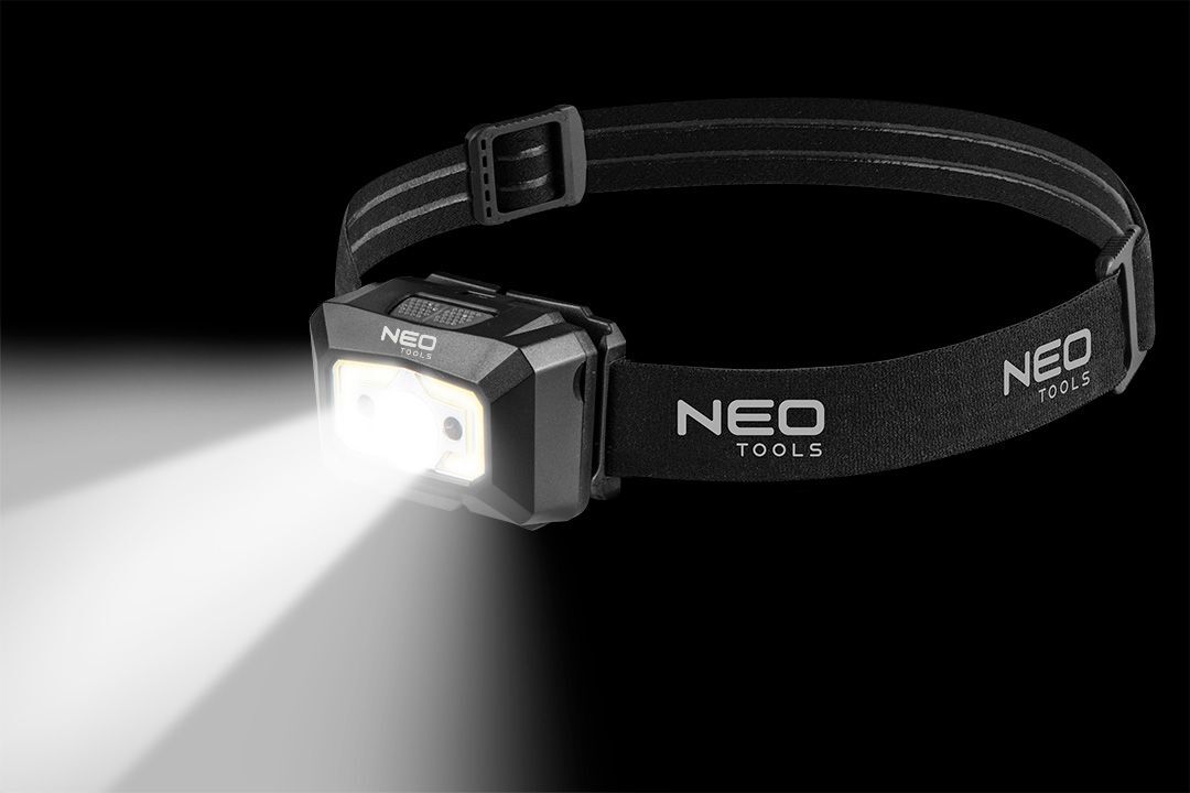 Ліхтар налобний NEO 250 люмен, 3Вт, USB (99-073)