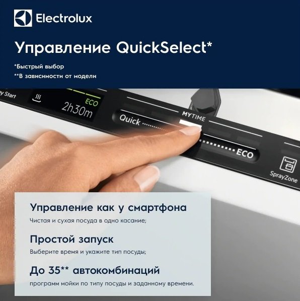 Посудомийна машина, що вбудовується Electrolux EMG48200L