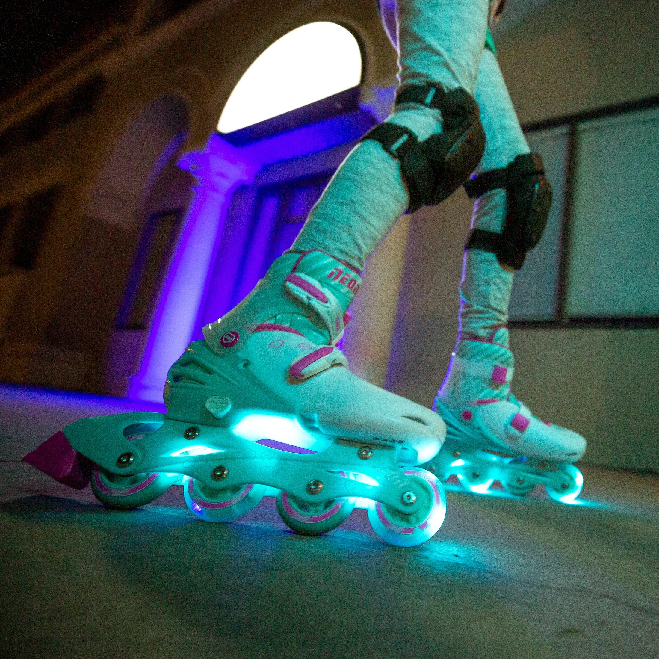 Роликові ковзани Neon Combo Skates Бірюзовий (Розмір 30-33)