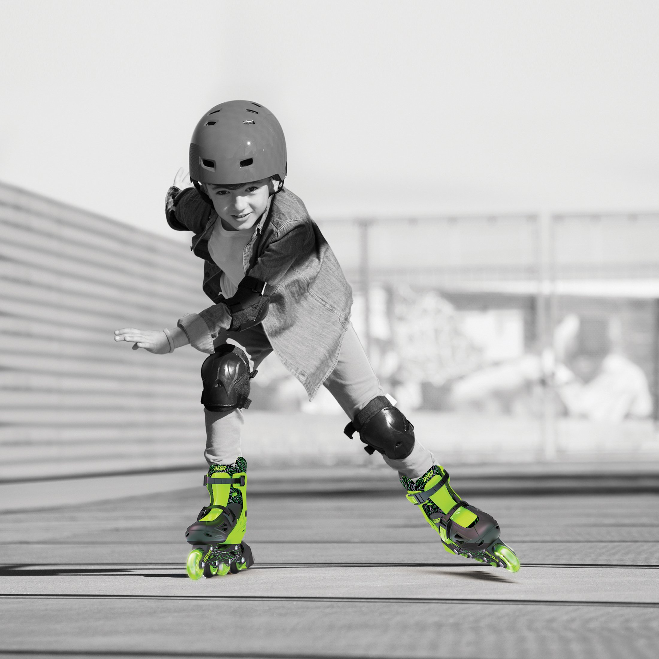 Роликові ковзани Neon Combo Skates Салатовий (Розмір 34-37)