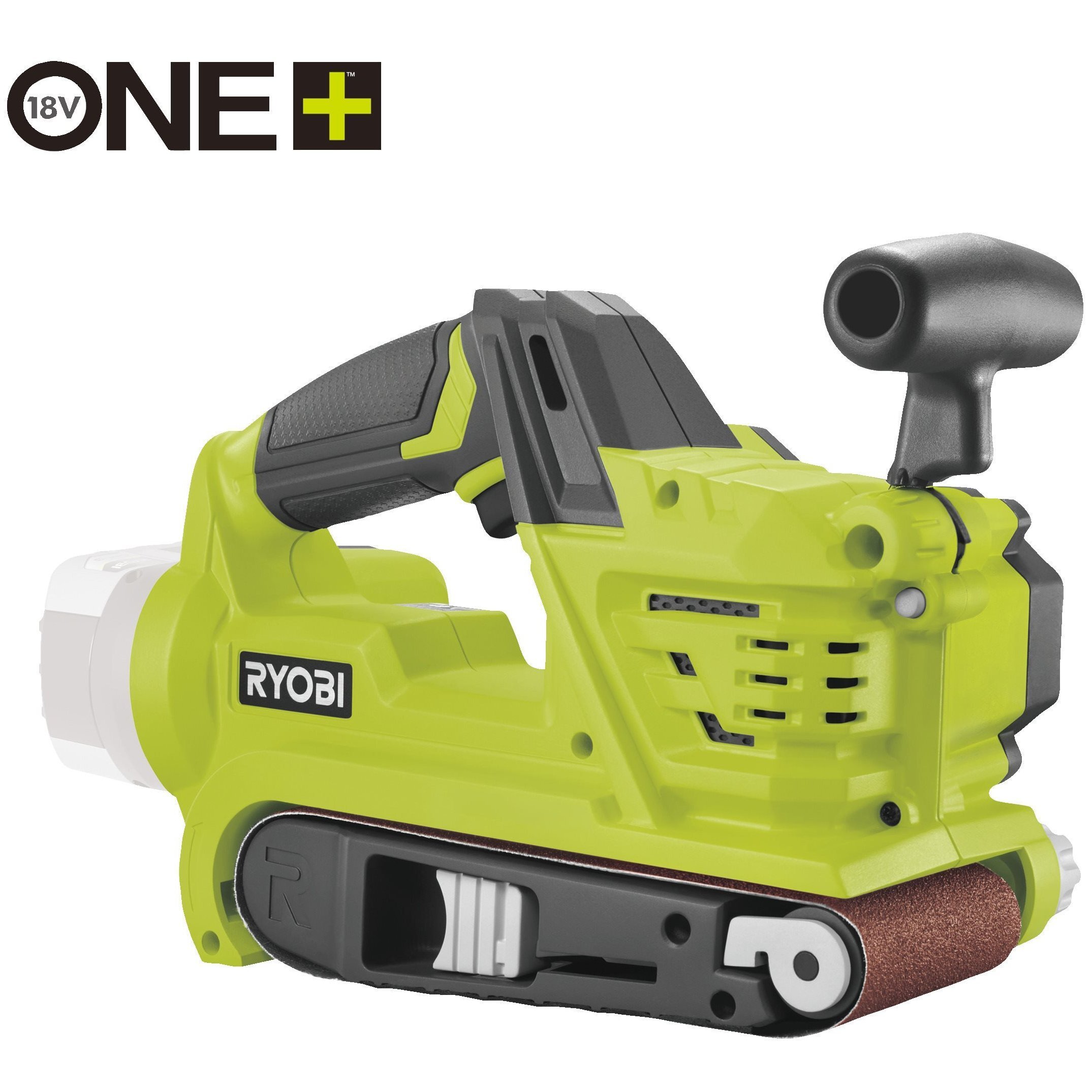 Шліфмашина стрічкова Ryobi ONE+ R18BS-0, 18В, акумуляторна (без АКБ та ЗП)