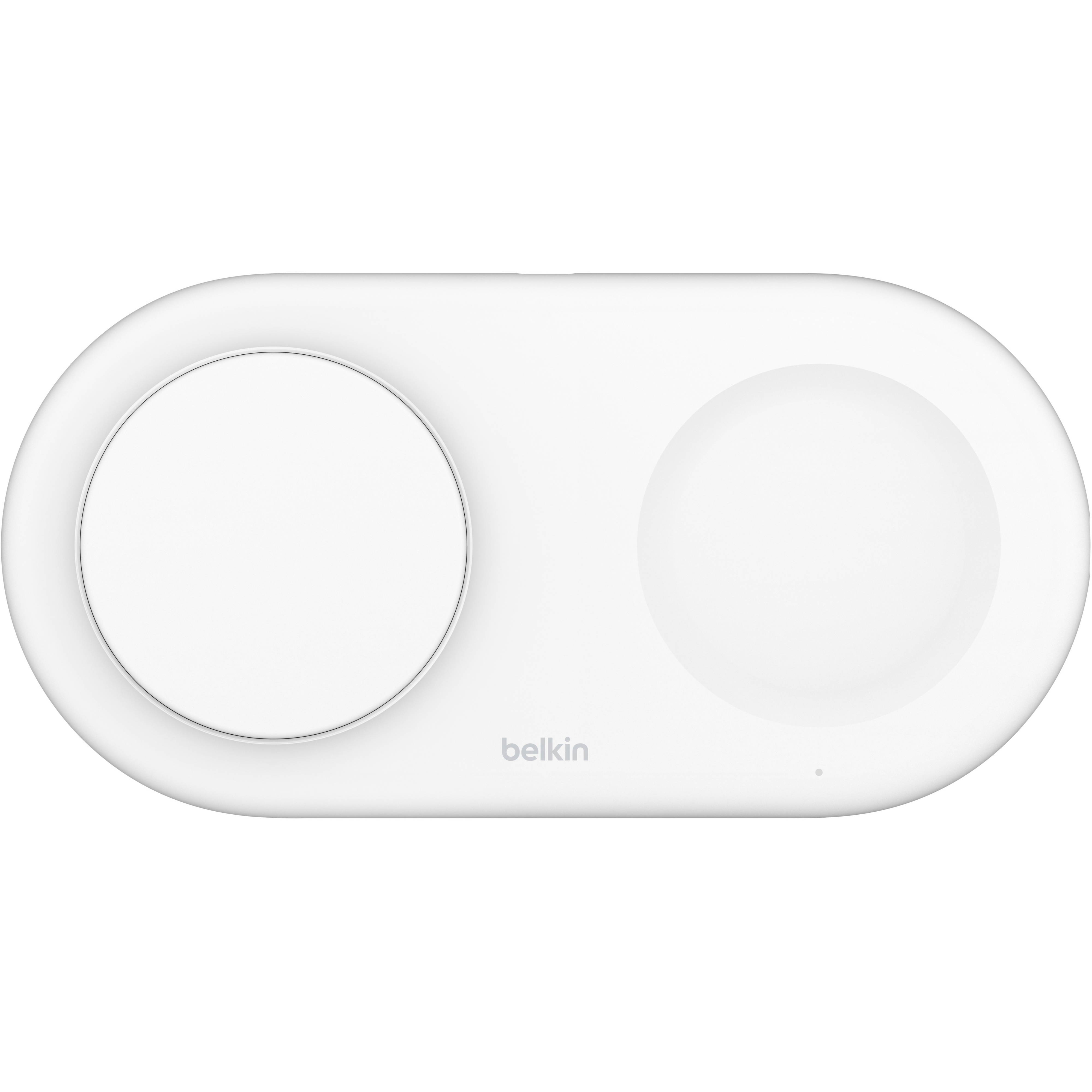 Бездротовий зарядний пристрій Belkin 2в1 15Вт Pad Qi2 White (WIZ021VFWH)