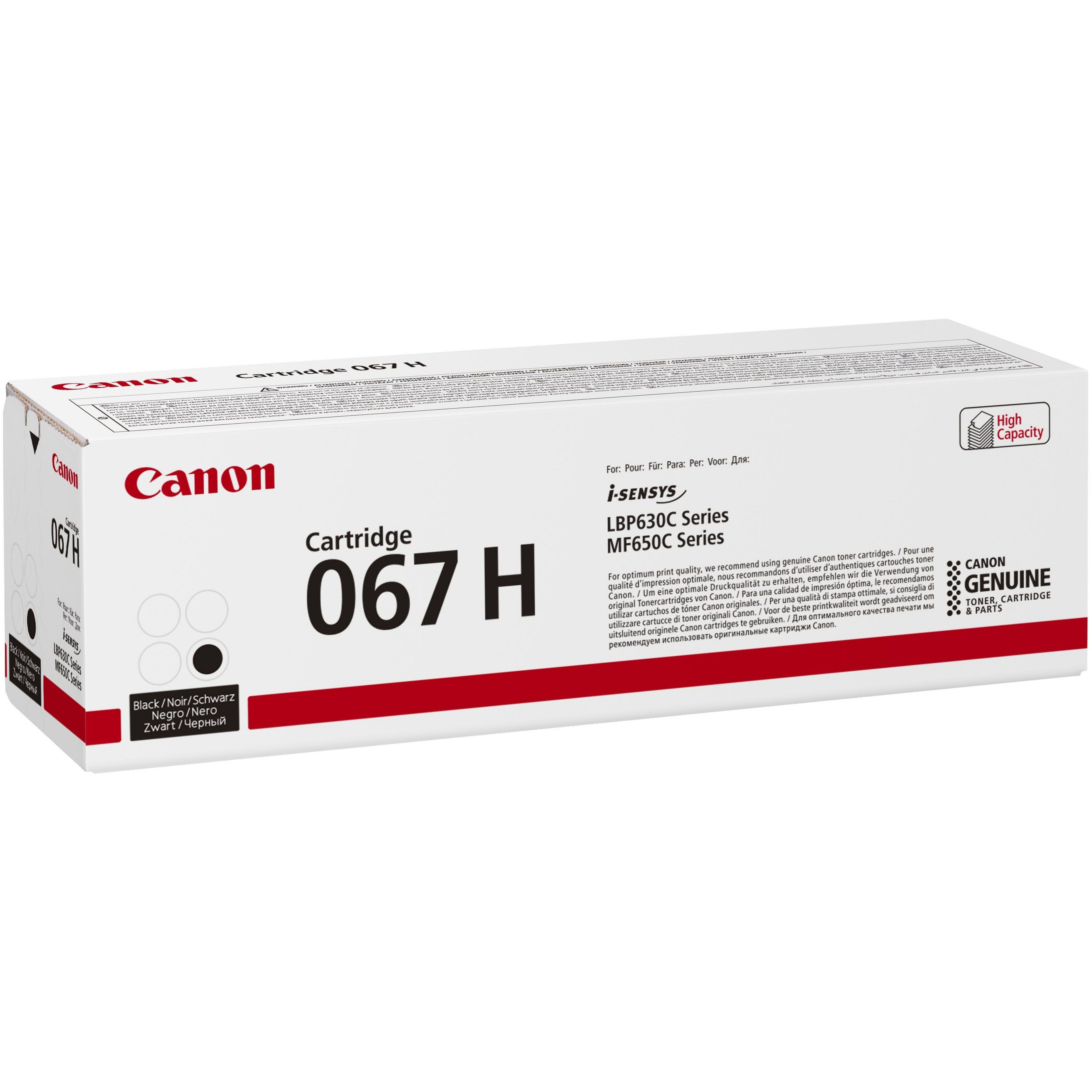 Картридж Canon 067H MF651Cw/MF655Cdw/MF657Cdw/LBP631Cw/LBP633Cdw Black (3130 стр.) (5106C002)