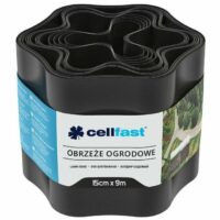 Стрічка газонна Cellfast, бордюрна, хвиляста, 15см x 9м, чорна (30-032H)