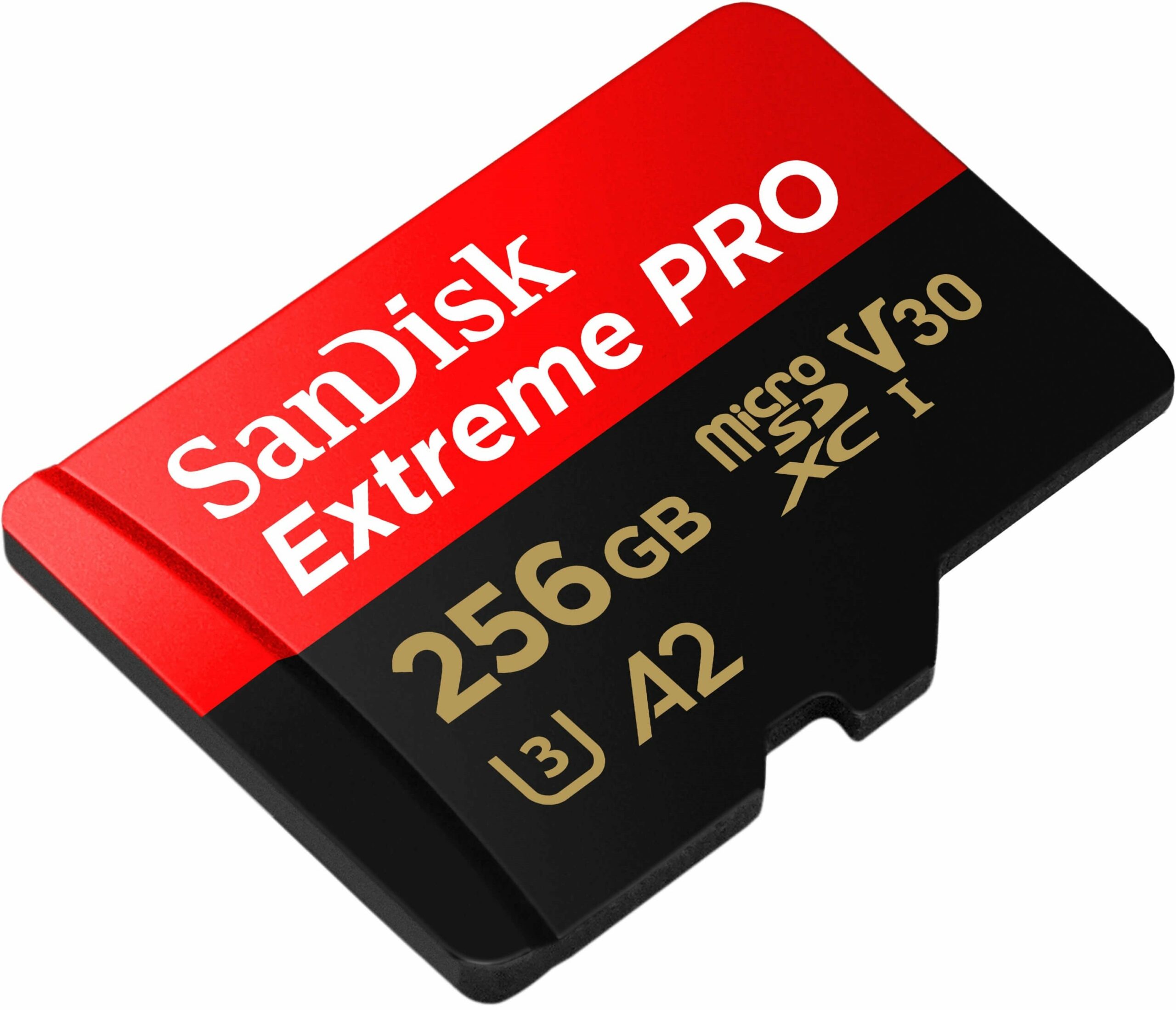 Карта пам`яті SanDisk microSDXC 256GB C10 UHS-I U3 R200/W140MB/s Extreme Pro V30 + SD адаптер (SDSQXCD-256G-GN6MA)