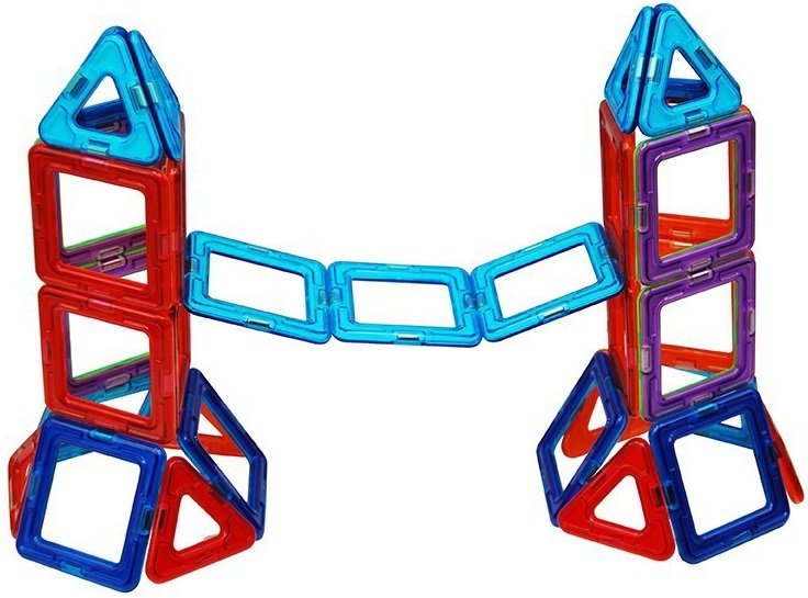 Конструктор Magplayer магнітний набір 88 ел. MPT-88