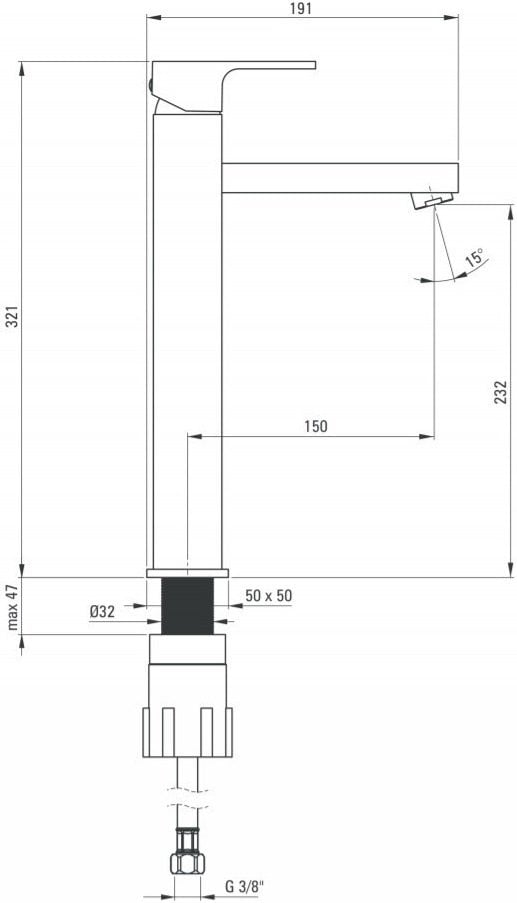 Смеситель для раковины Deante ANEMON BIS (BCZ_021K)