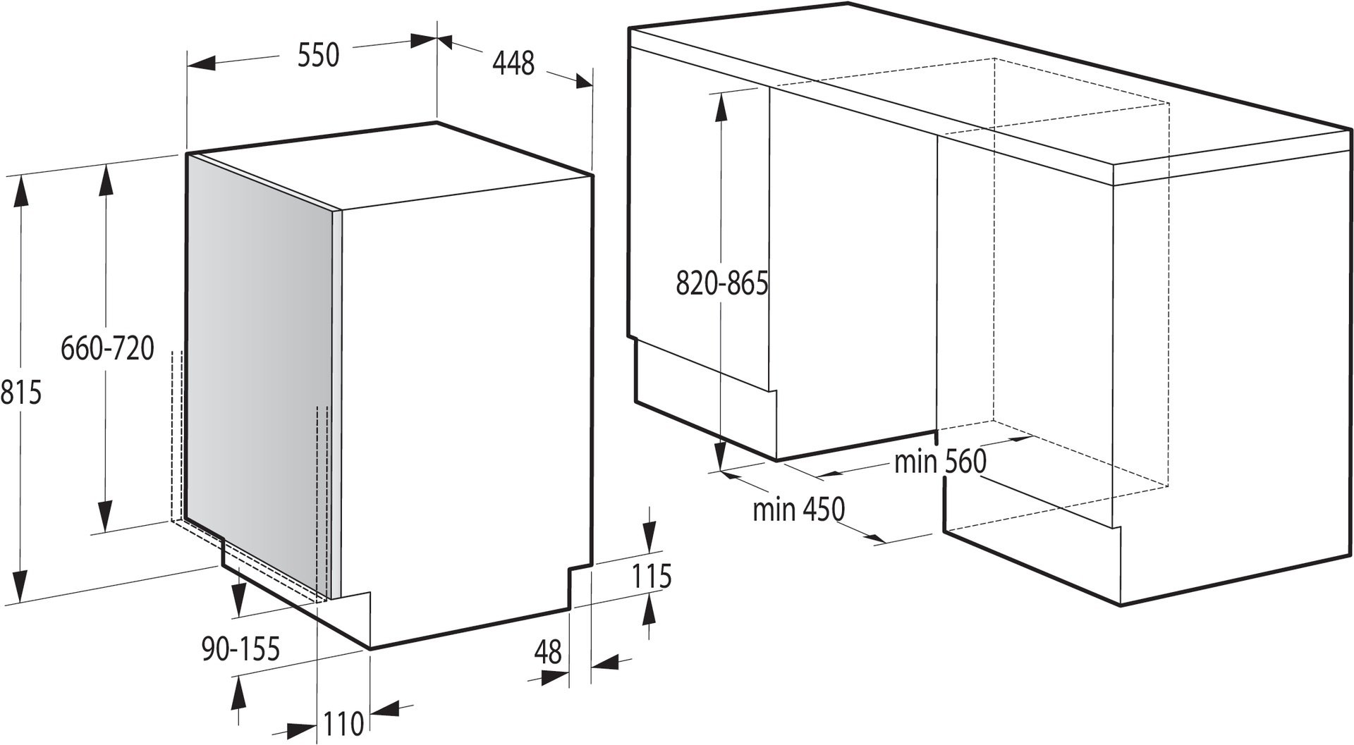 Вбудована посудомийна машина Gorenje GV520E10S