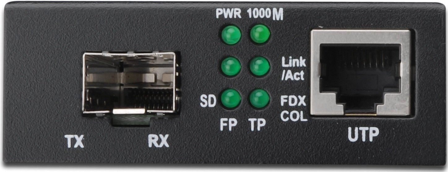 Медіаконвертор DIGITUS Gigabit, RJ45/SFP (DN-82130)