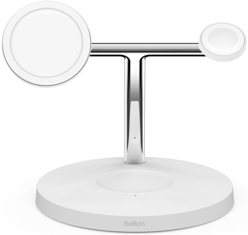 Бездротовий зарядний пристрій Belkin 3in1 MagSafe iPhone Wireless Charger White (WIZ017VFWH)