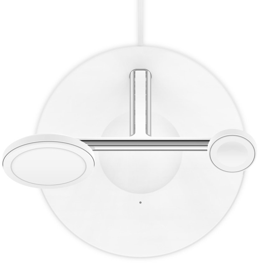 Бездротовий зарядний пристрій Belkin 3in1 MagSafe iPhone Wireless Charger White (WIZ017VFWH)