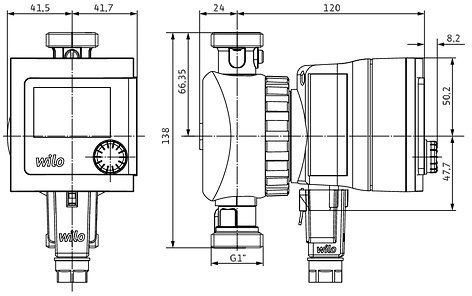 Насос циркуляционный Wilo Star-Z Nova T (4222650)