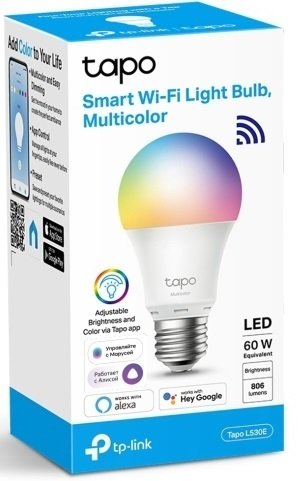 Розумна багатобарвна Wi-Fi лампа TP-LINK Tapo L530E 4шт N300 (TAPO-L530E-4-PACK)