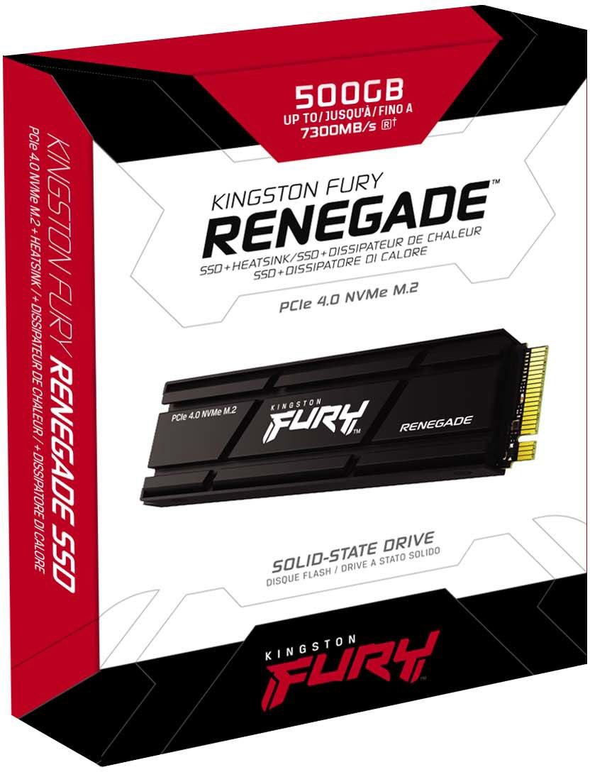 Накопичувач SSD Kingston M.2 PCIe 4.0 Fury Renegade + радіатор