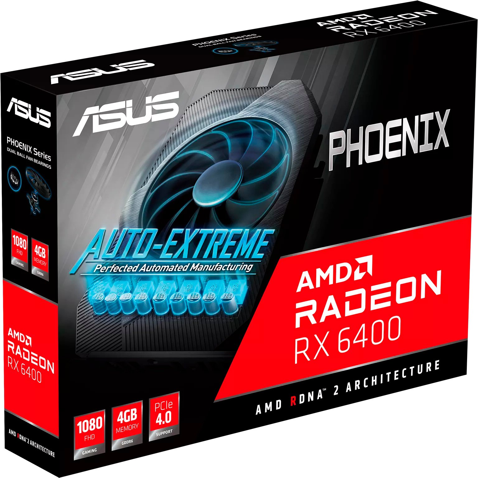 Відеокарта ASUS Radeon RX 6400 4GB GDDR6 PH PH-RX6400-4G