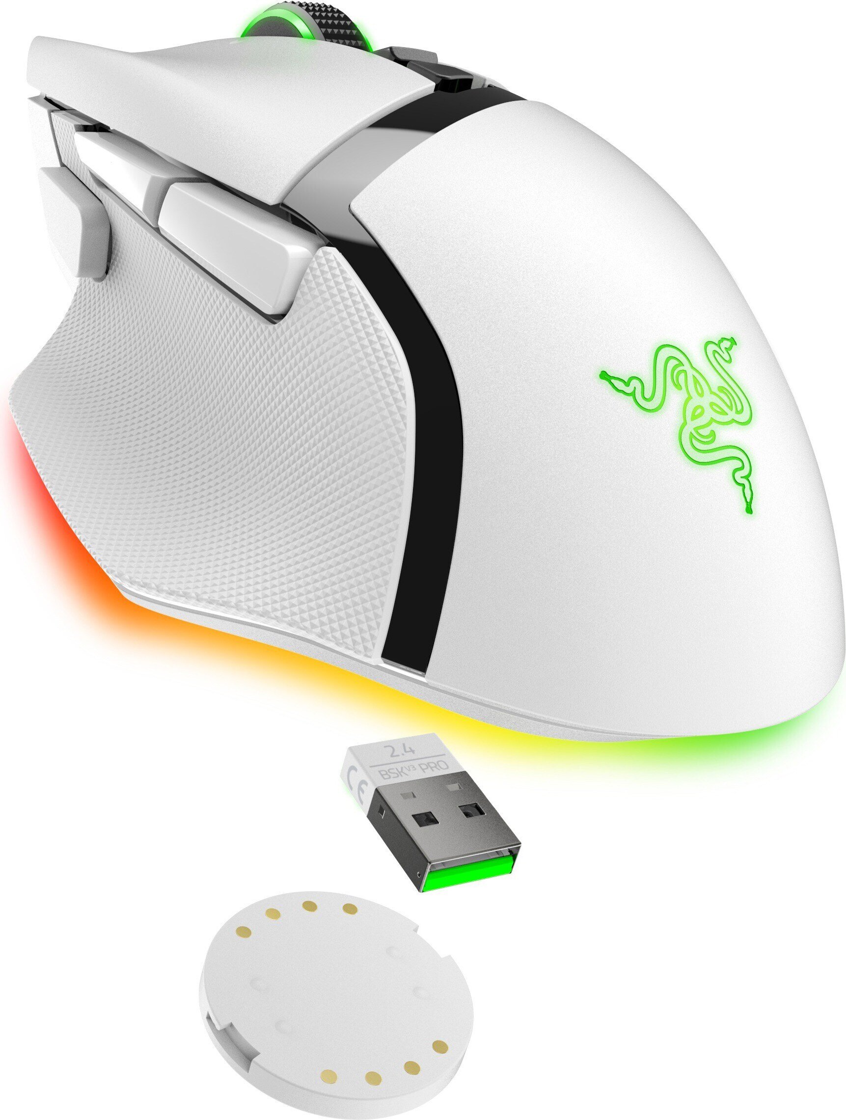 Ігрова миша Razer Basilisk V3 Pro Wireless White (RZ01-04620200-R3G1)