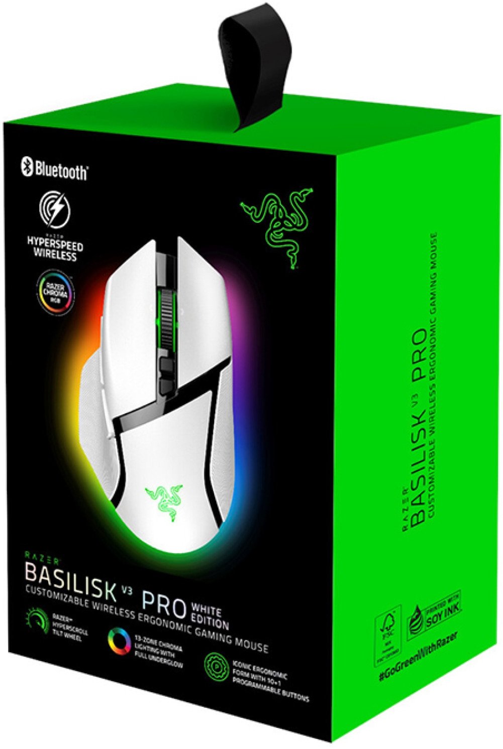 Ігрова миша Razer Basilisk V3 Pro Wireless White (RZ01-04620200-R3G1)