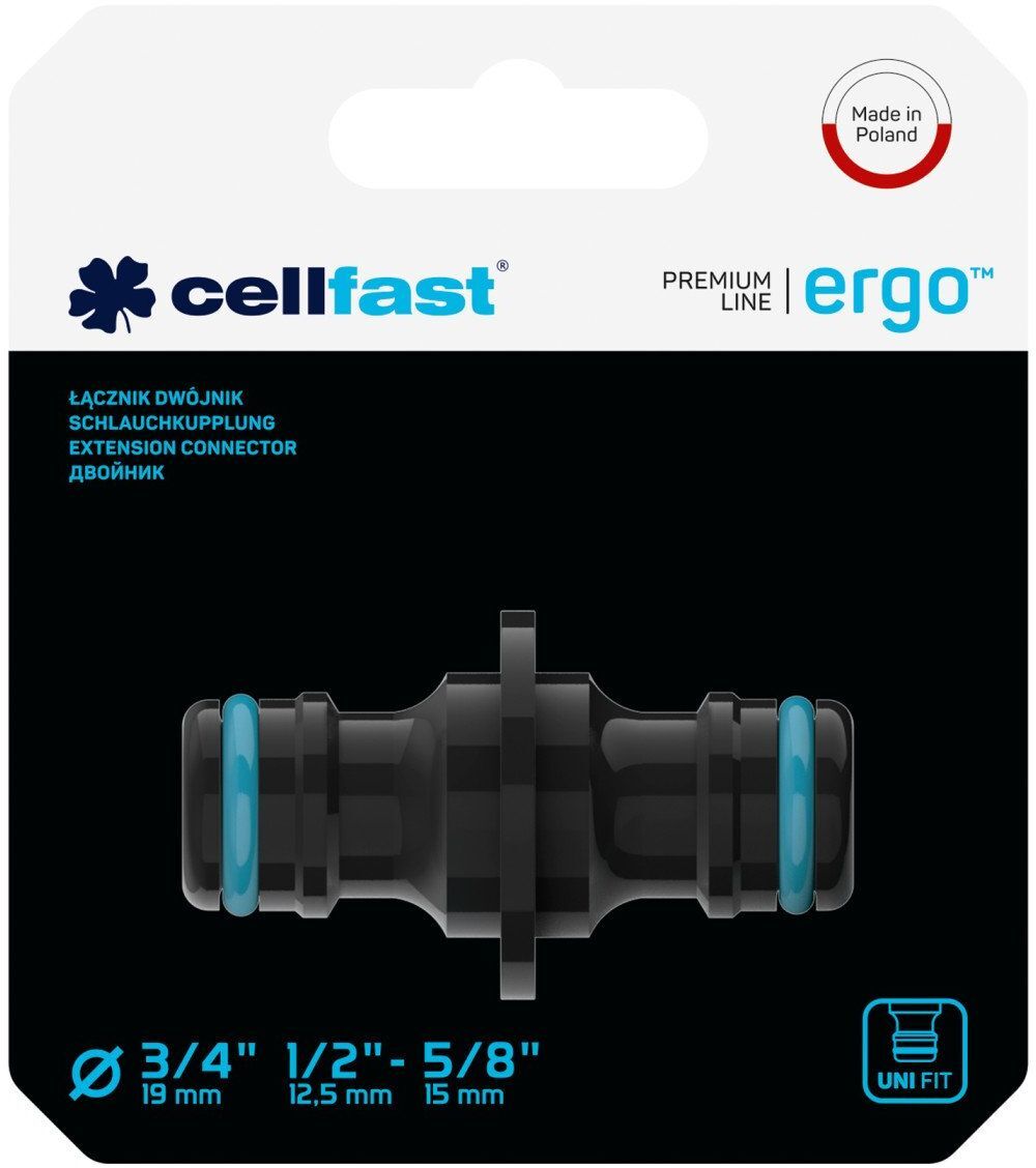 Коннектор для шланга Cellfast ERGO, для муфт 1/2, 3/4" (53-200)