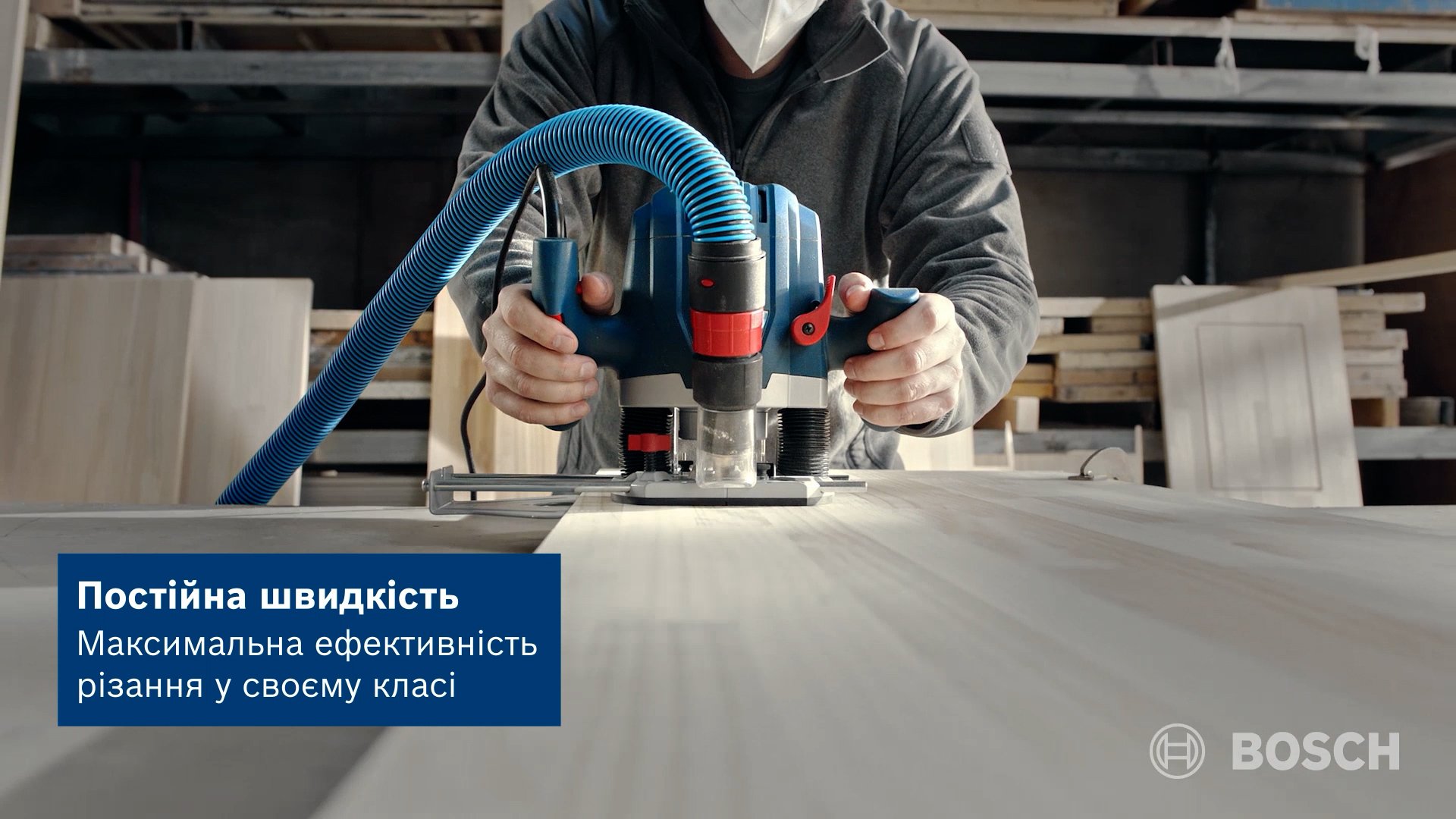 Фрезер Bosch GOF 130, 1300Вт, 11000-28000 об/хв, цанга 6 та 8мм, 3.5кг