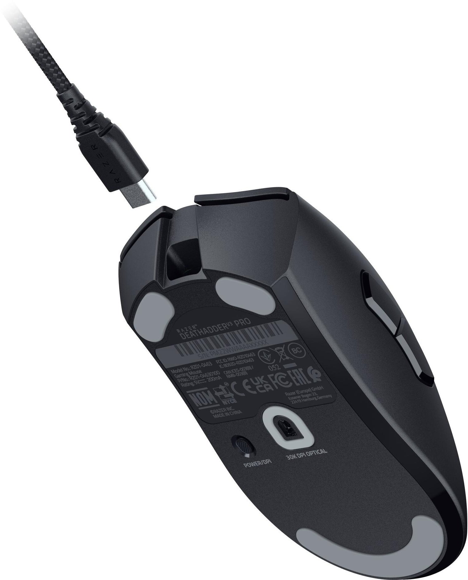 Ігрова миша Razer Deathadder V3 Pro Wireless Black (RZ01-04630100-R3G1)