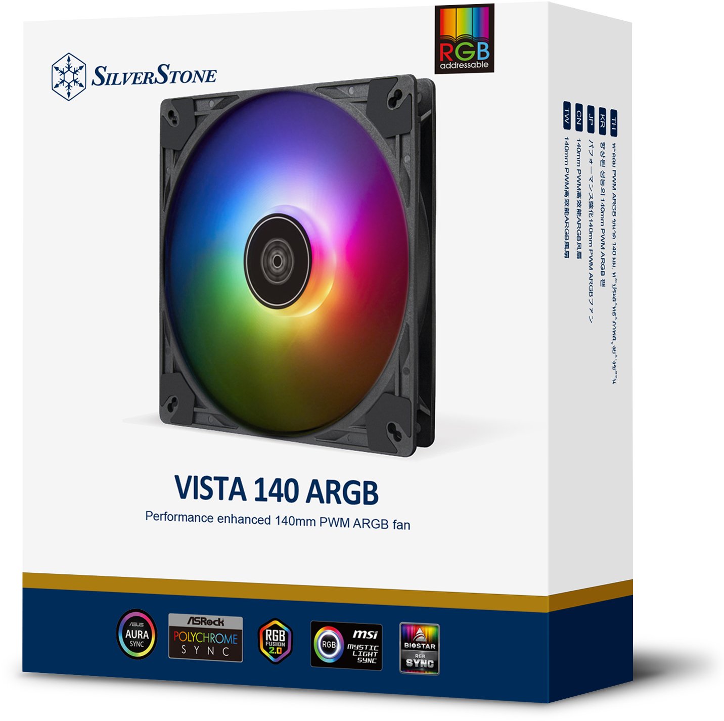 Корпусный вентилятор SilverStone Vista ARGB (SST-VS140B-ARGB)