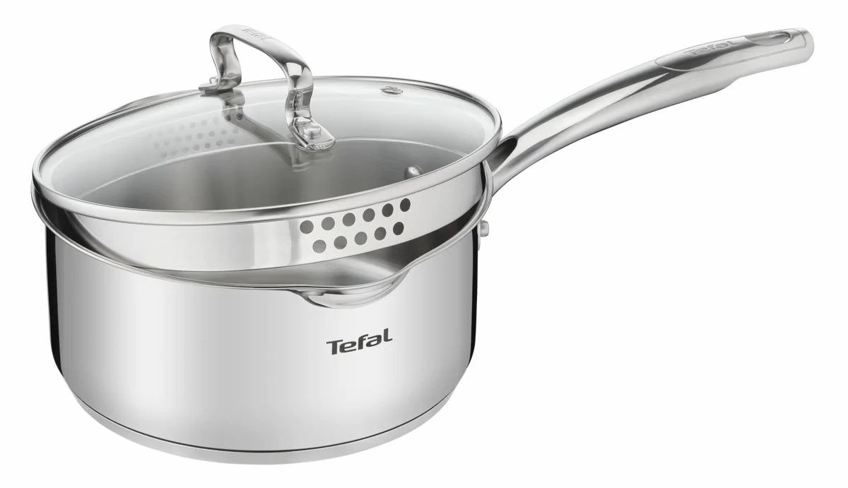 Ківш із кришкою Tefal Duetto+ 2 л, нержавіюча сталь (G7192355)