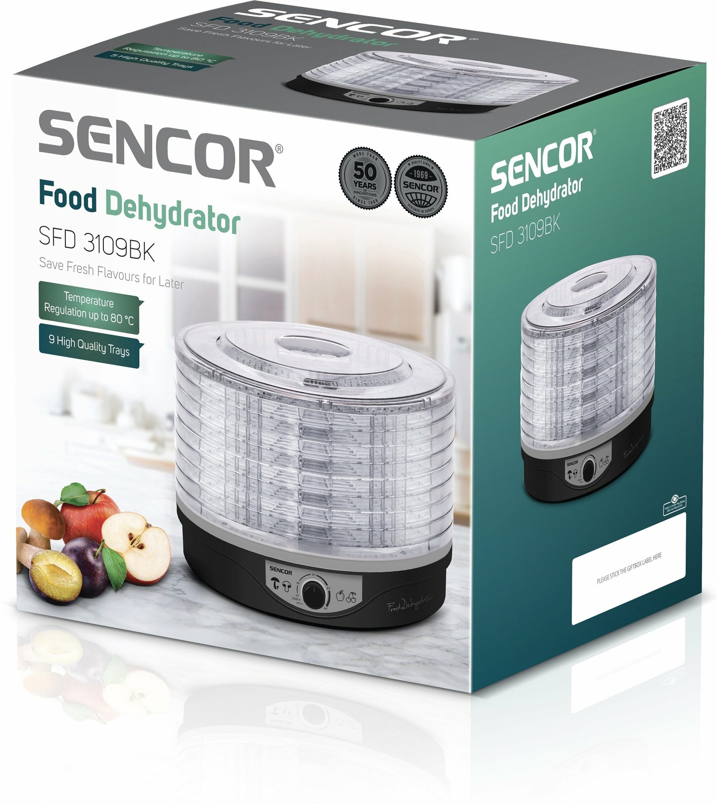 Сушилка для овощей и фруктов Sencor SFD3109BK