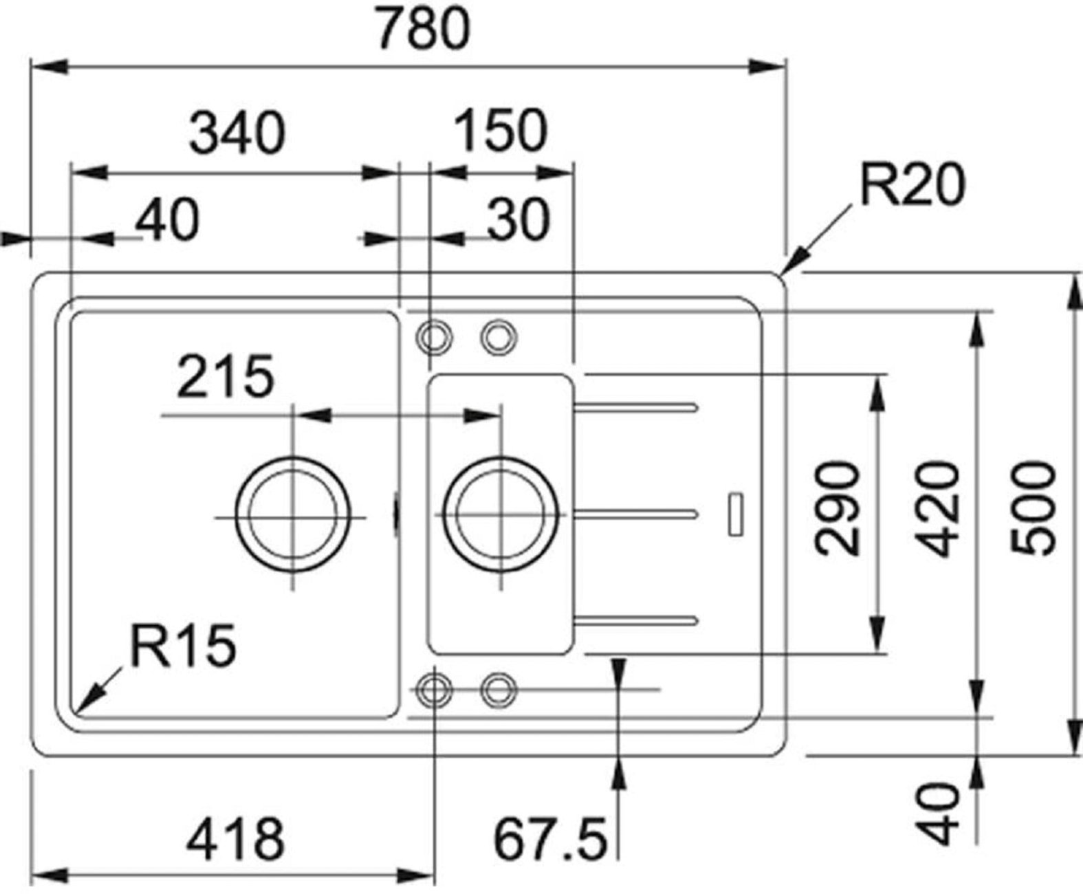 Кухонная мойка Franke BFG 651-78 белый (114.0272.602)