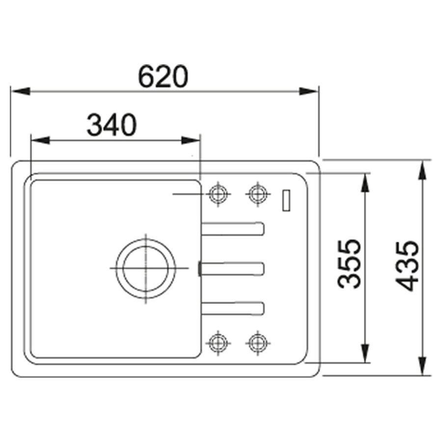 Кухонна мийка Franke BSG 611-62 онікс (114.0375.050)
