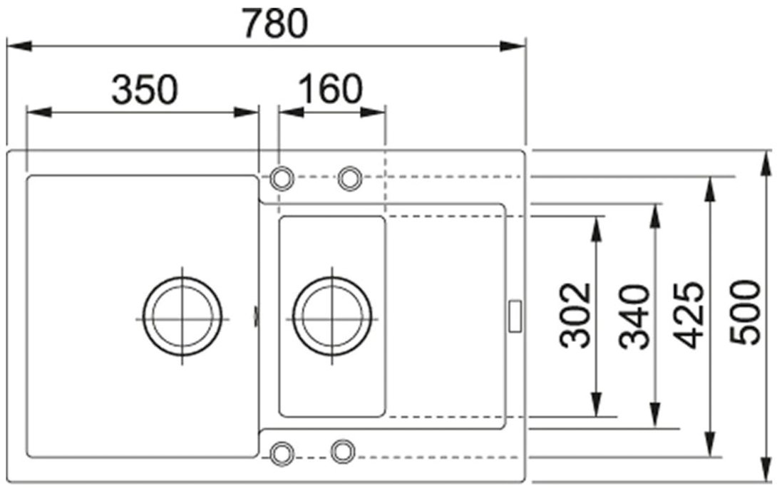 Кухонна мийка Franke MRG 651-78 онікс (114.0381.015)