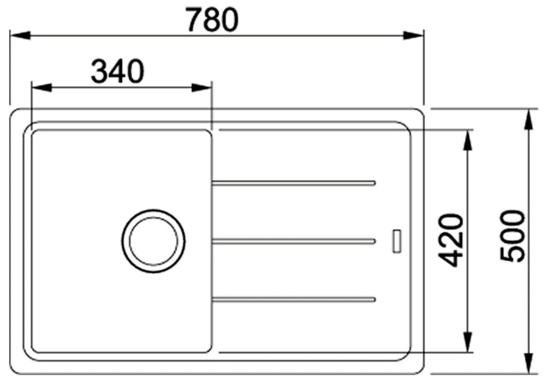 Кухонная мойка Franke BASIS BFG 611-78 серый камень (114.0565.087)