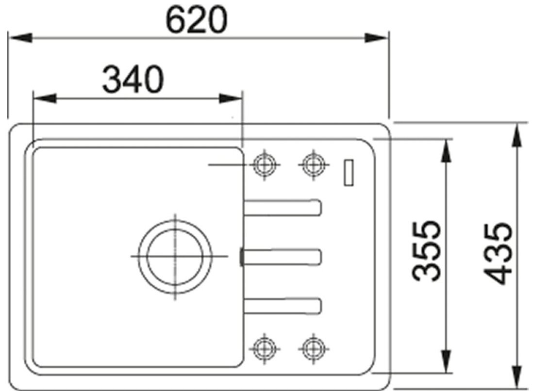 Кухонная мойка Franke Malta BSG 611-62 серый камень (114.0575.042)