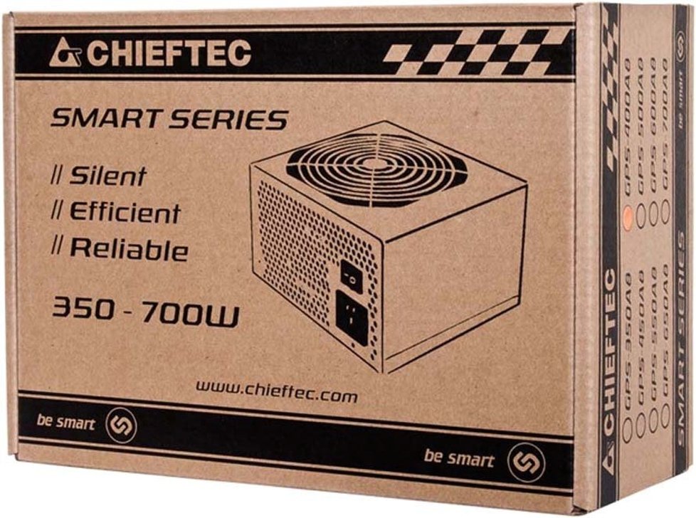 Блок живлення для ПК CHIEFTEC Smart 500W (GPS-500A8) RETAIL