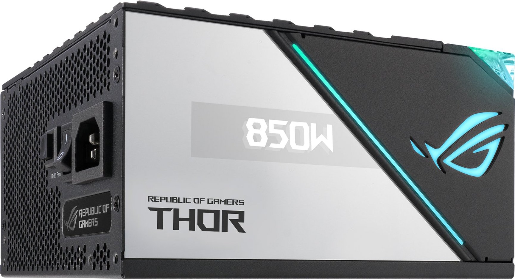 Блок живлення ASUS ROG THOR (850W),>90%, 80+ Platinum, 135mm, 1xMB 24pin(20+4), 2xCPU 8pin(4+4), 6xMolex, 10xSATA, 83xPC