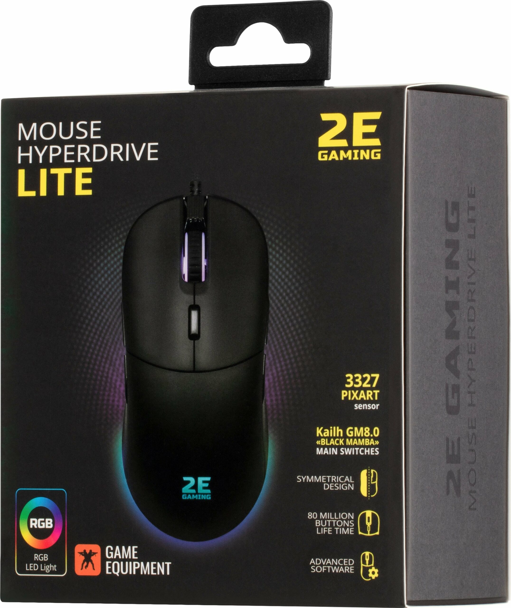 Ігрова миша 2E Gaming HyperDrive Lite, RGB Black (2E-MGHDL-BK)