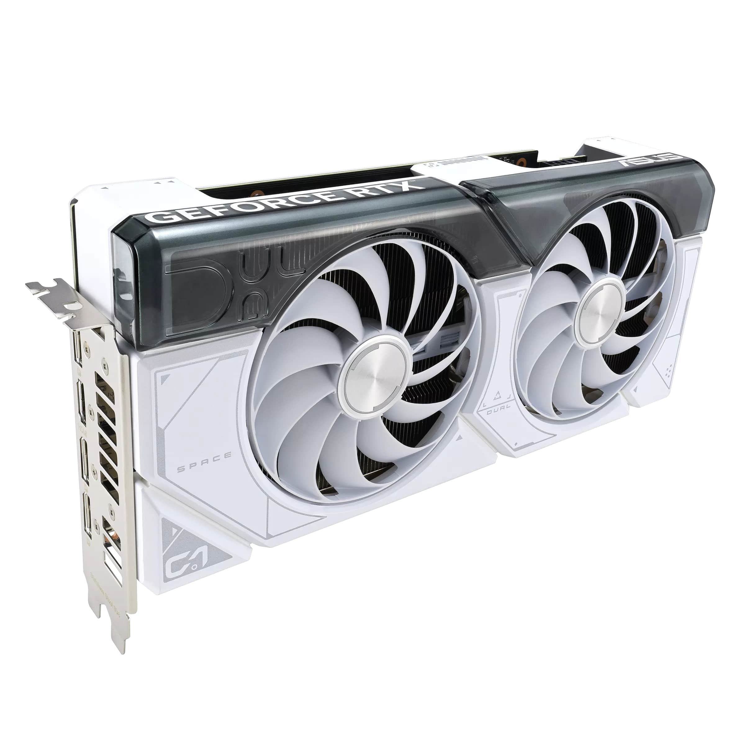 Відеокарта ASUS GeForce RTX 4070 12GB GDDR6X DUAL-RTX4070-O12G-WHITE (90YV0IZ4-M0NA00)