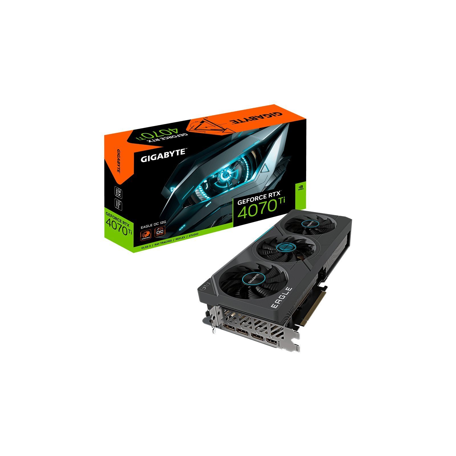 Відеокарта GIGABYTE GeForce RTX 4070 Ti 12GB GDDR6X EAGLE OC (GV-N407TEAGLE_OC-12GD)