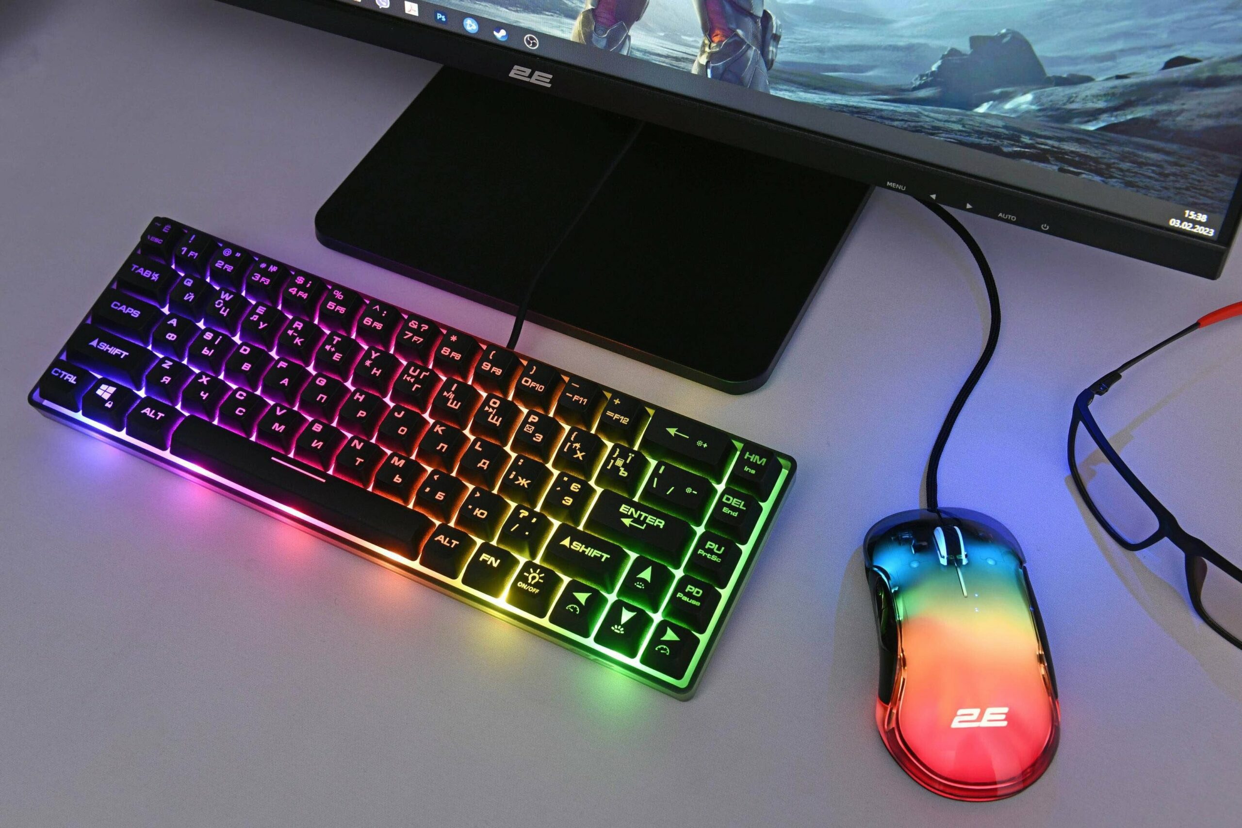 Ігрова миша 2E Gaming MG345 RGB USB Transparent (2E-MG345TR)