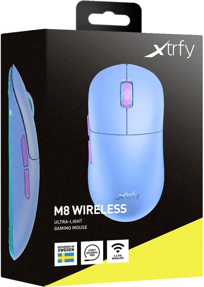 Игровая мышь Xtrfy M8 RGB WIRELESS Frosty Purple (M8W-RGB-PURPLE)