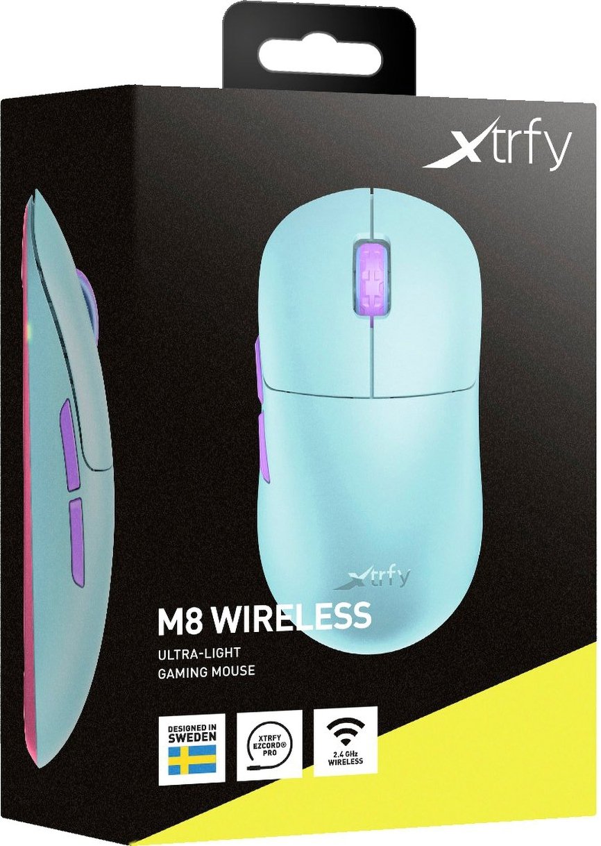 Ігрова миша Xtrfy M8 RGB WIRELESS Frosty Mint (M8W-RGB-MINT)