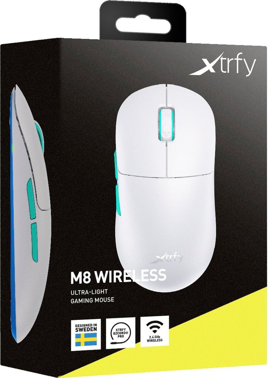 Ігрова миша Xtrfy M8 RGB WIRELESS White (M8W-RGB-WHITE)