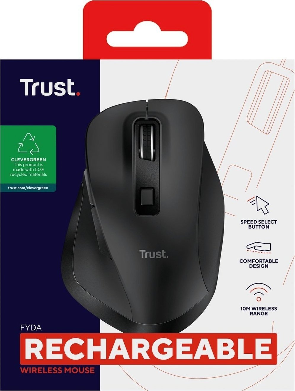 Миша Trust Fyda Rechargeable WL ECO Black (24727_TRUST)