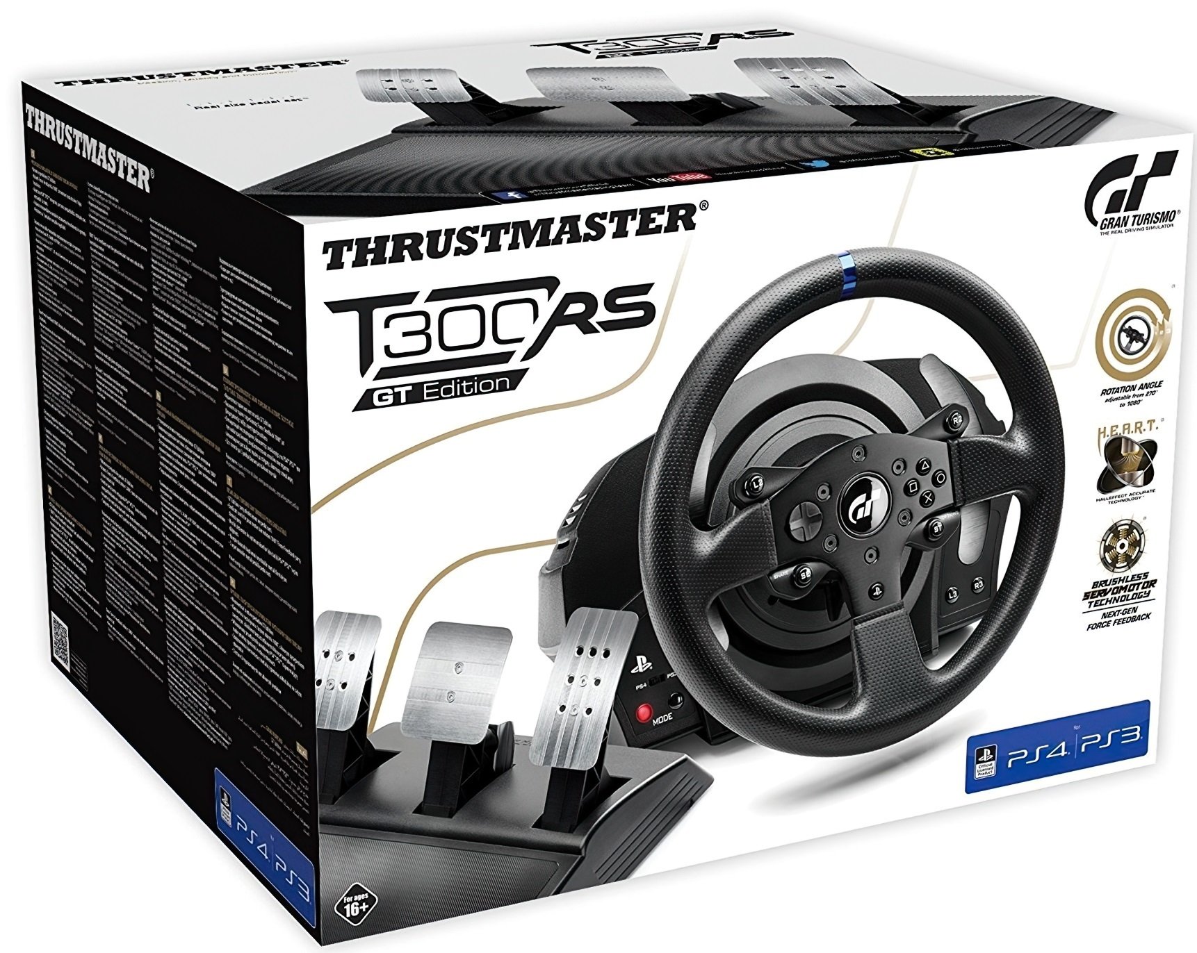 Кермо та педалі Thrustmaster для PC/PS3/PS4/PS5 T300 RS GT Edition Official Sony licensed (4160681)