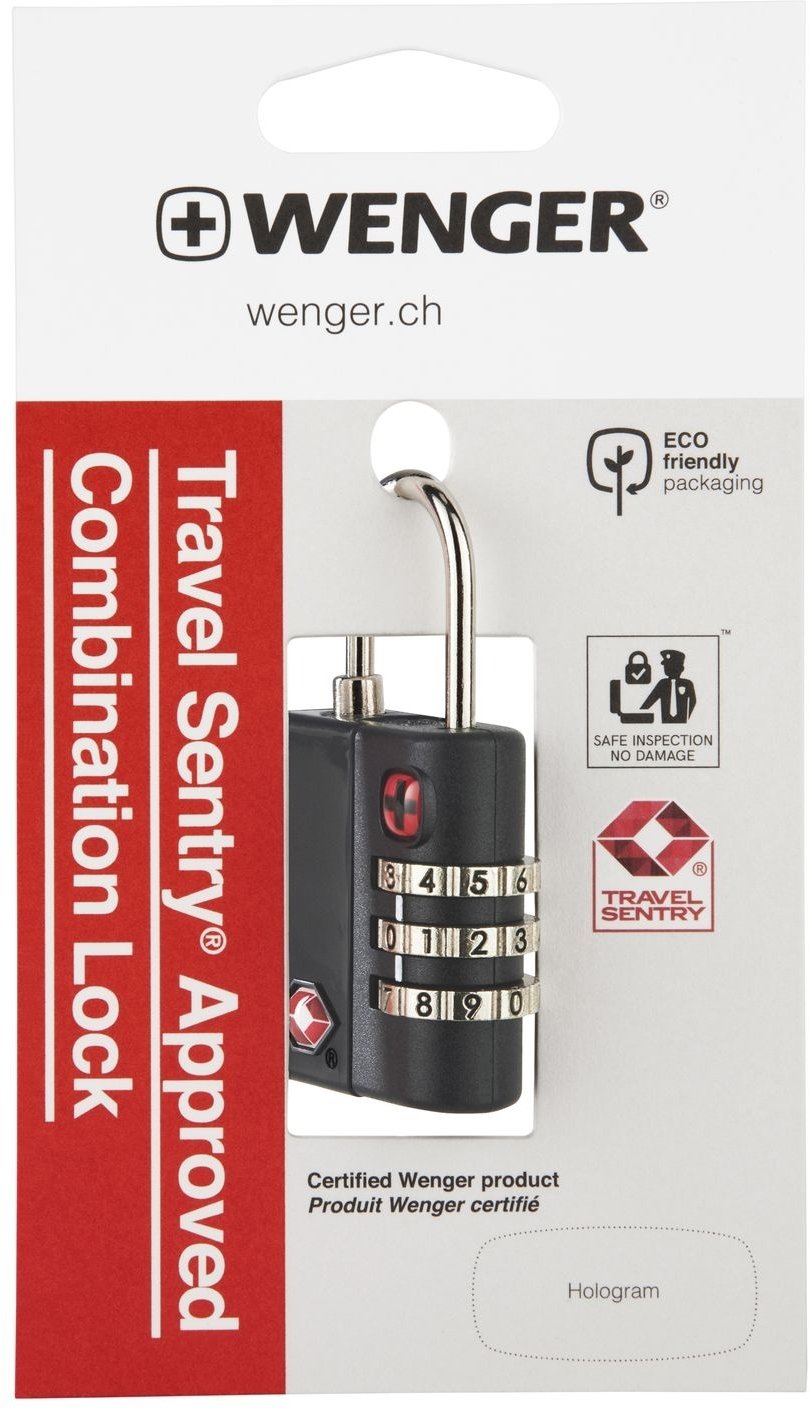 Замок кодовий Wenger TSA Combination Lock, чорний (604563)